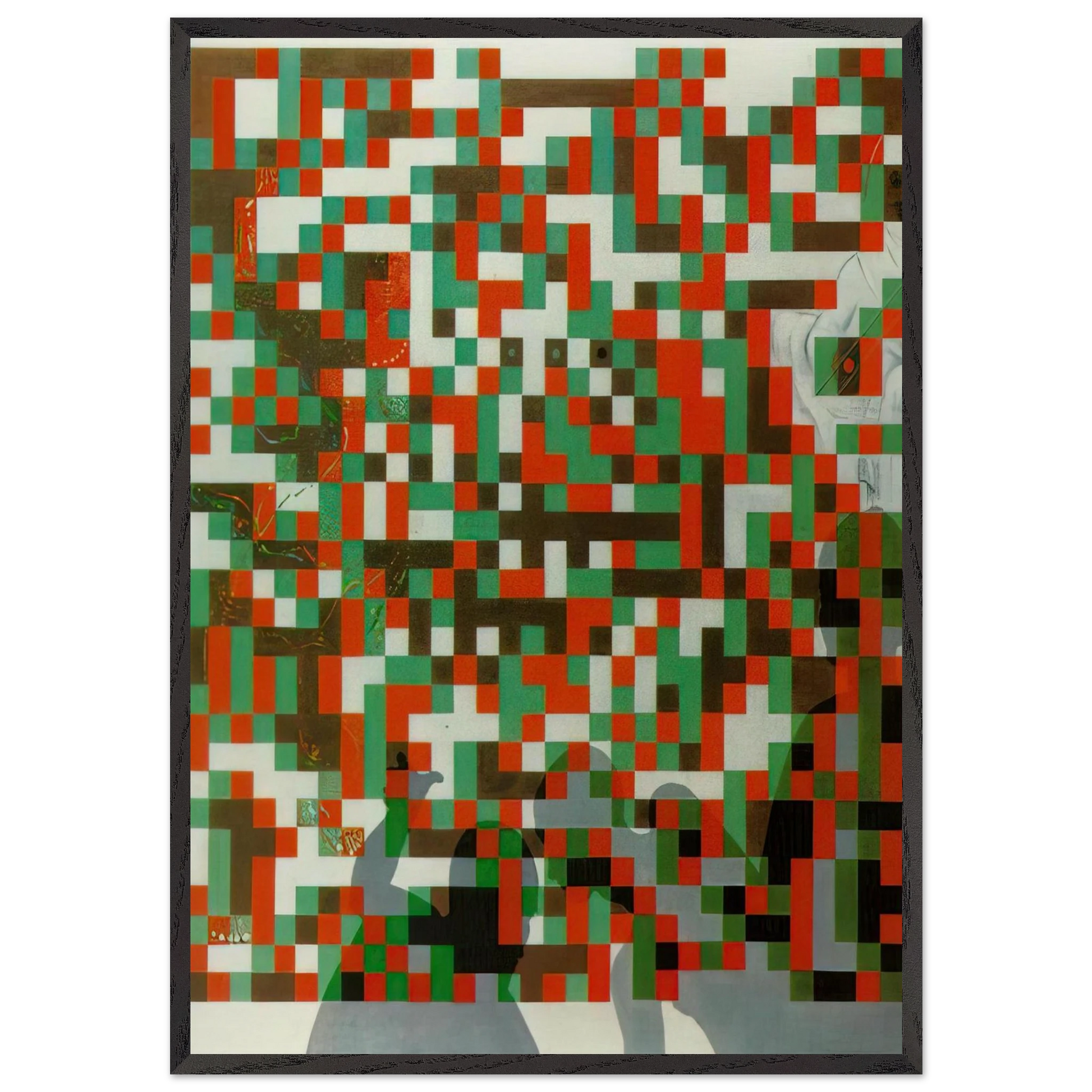 CYBERNETIC ODALISQUE - Salvador Dali Framed Art Print – Black Wooden Frame - Default Title - -Framed Art Print