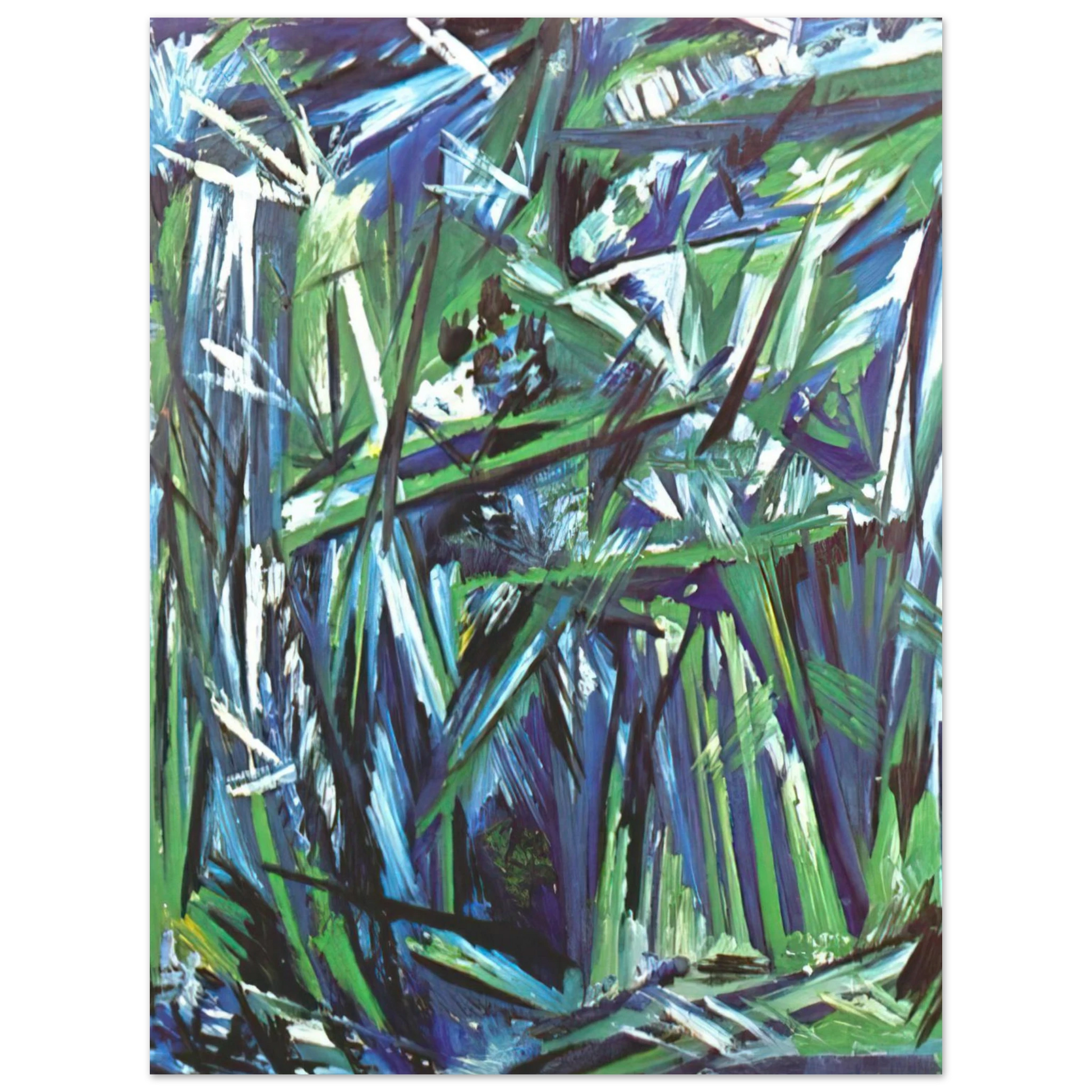 Natalia Goncharova - Green Forest - 1911 Fine Art Poster - Default Title