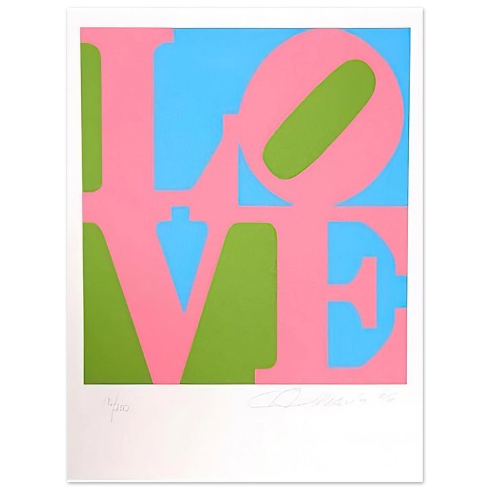 Robert Indiana - The Book of Love #11  75x100 cm / 30x40inches Fine Art Poster