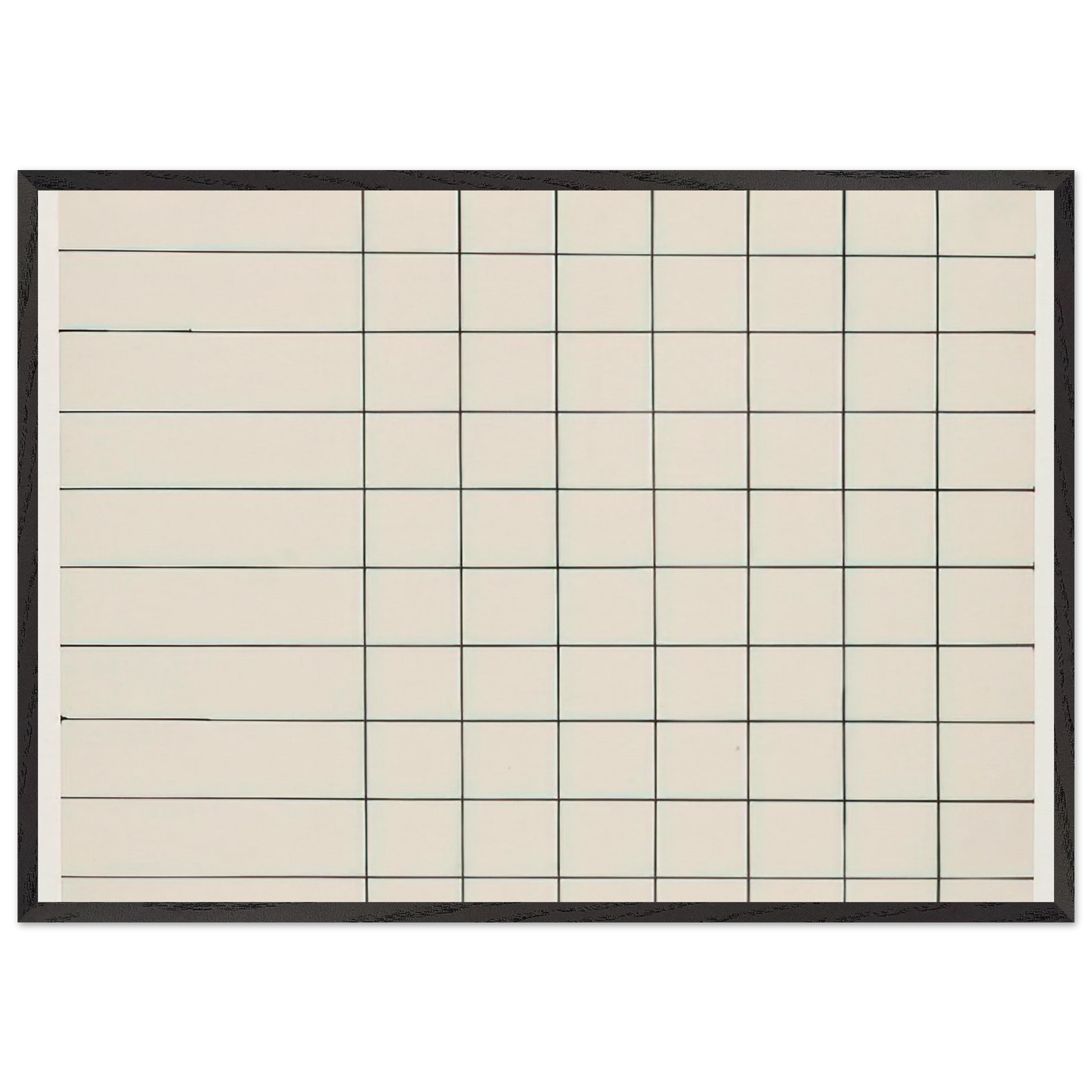 Grid Lines from the series Line Form Color - Ellsworth Kelly Framed Art Print – Black Wooden Frame - Default Title - -Framed Art Print