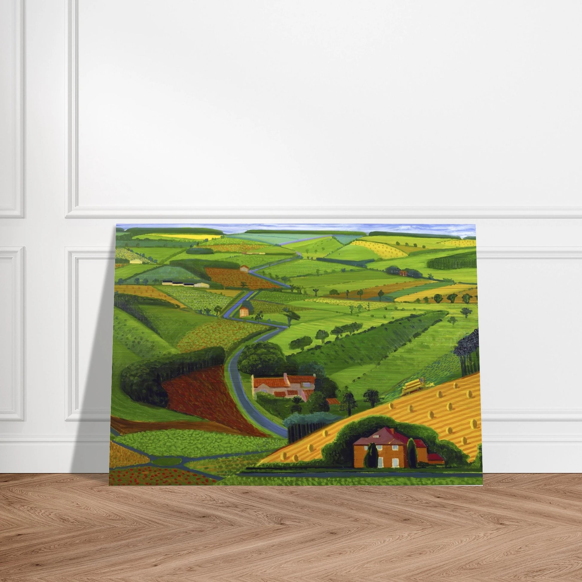 David Hockney - David Hockney Brushed Aluminum Print - 70x100 cm / 28x40 inches | David Hockney Aluminum Print | David Hockney Prints