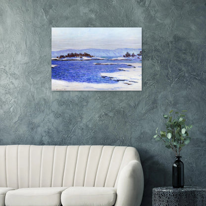 The Banks of the Fjord at Christiania - claude monet Brushed Aluminum Print - 70x100 cm / 28x40 inches | claude monet Aluminum Print | claude monet Prints