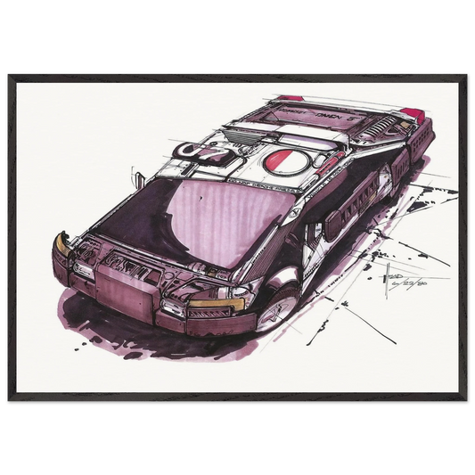 Syd Mead N4 - Syd Mead Framed Art Print – Black Wooden Frame - Default Title - -Framed Art Print