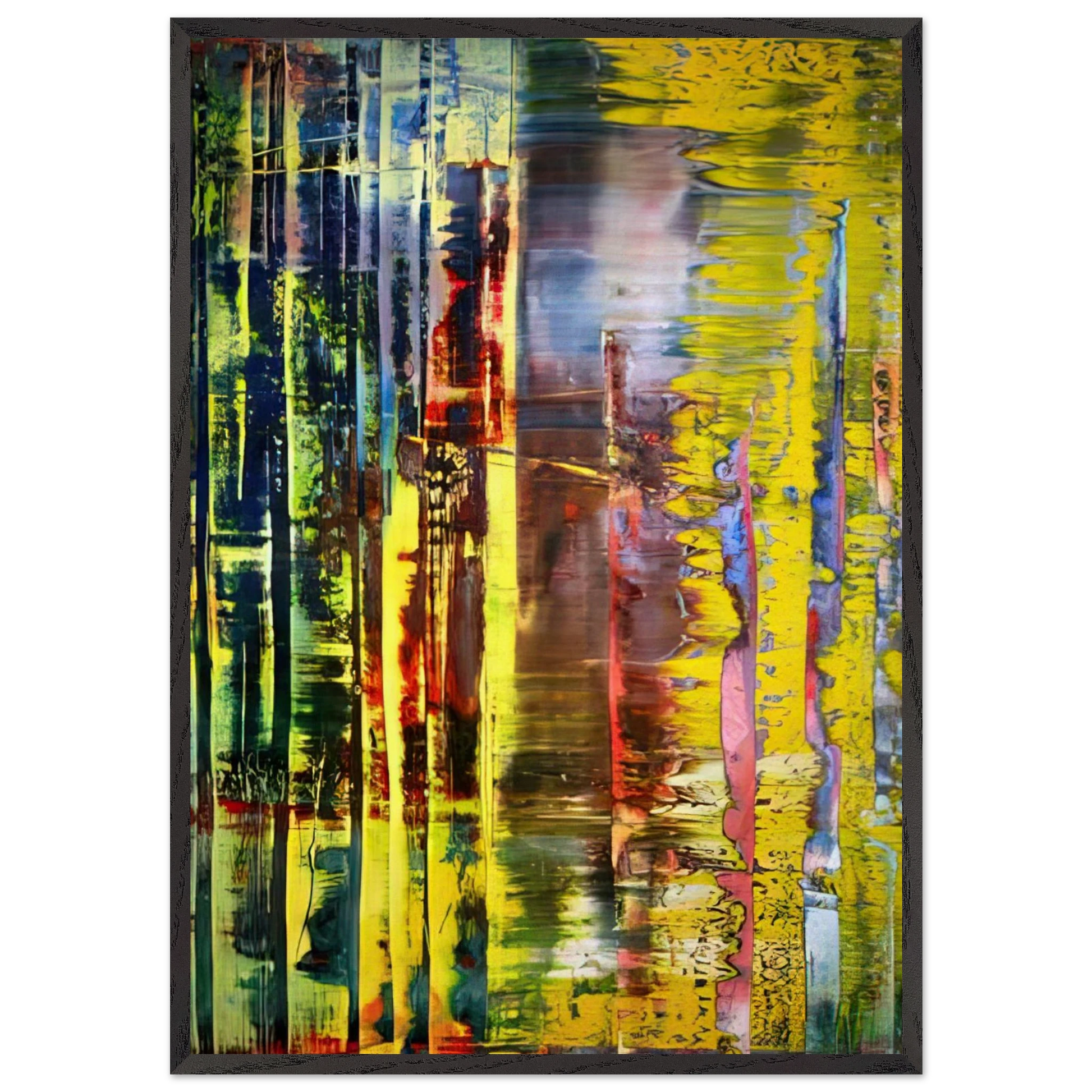 ABSTRACT PAINTING 780 1 - Gerhard Richter Framed Art Print – Black Wooden Frame - Default Title - -Framed Art Print