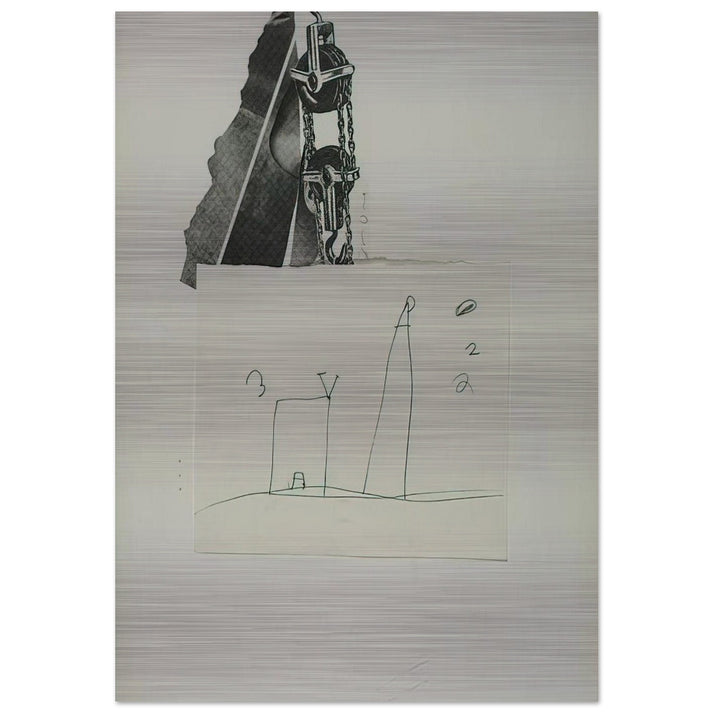 TOOL BOX 5 1966 - Jim Dine Brushed Aluminum Print - 70x100 cm / 28x40 inches | Jim Dine Aluminum Print | Jim Dine Prints