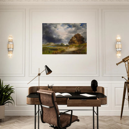 East Hampton - Thomas Moran Brushed Aluminum Print - 70x100 cm / 28x40 inches | Thomas Moran Aluminum Print | Thomas Moran Prints