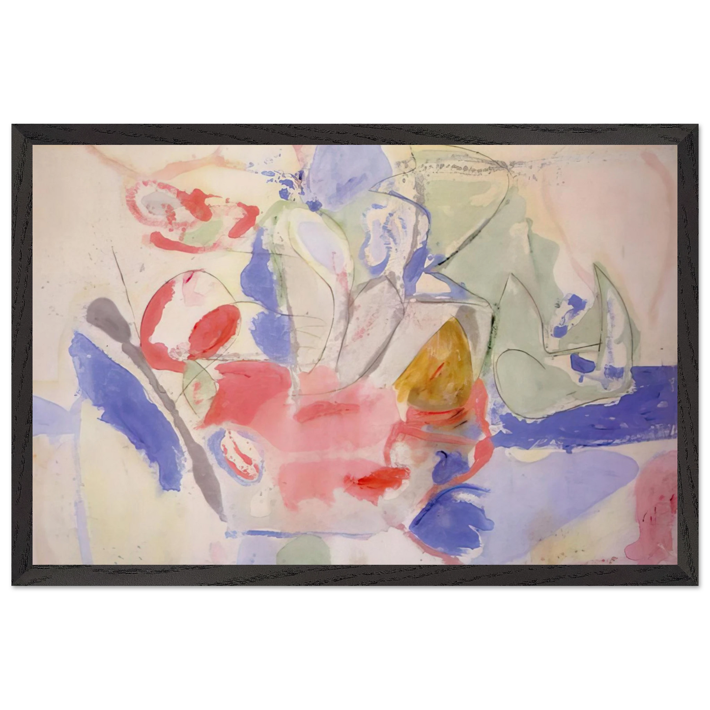 Helen Frankenthaler - Mountains and Sea - 1952 Wall art - 15x20 cm / 6x8 Inches - Fine Art Poster - -