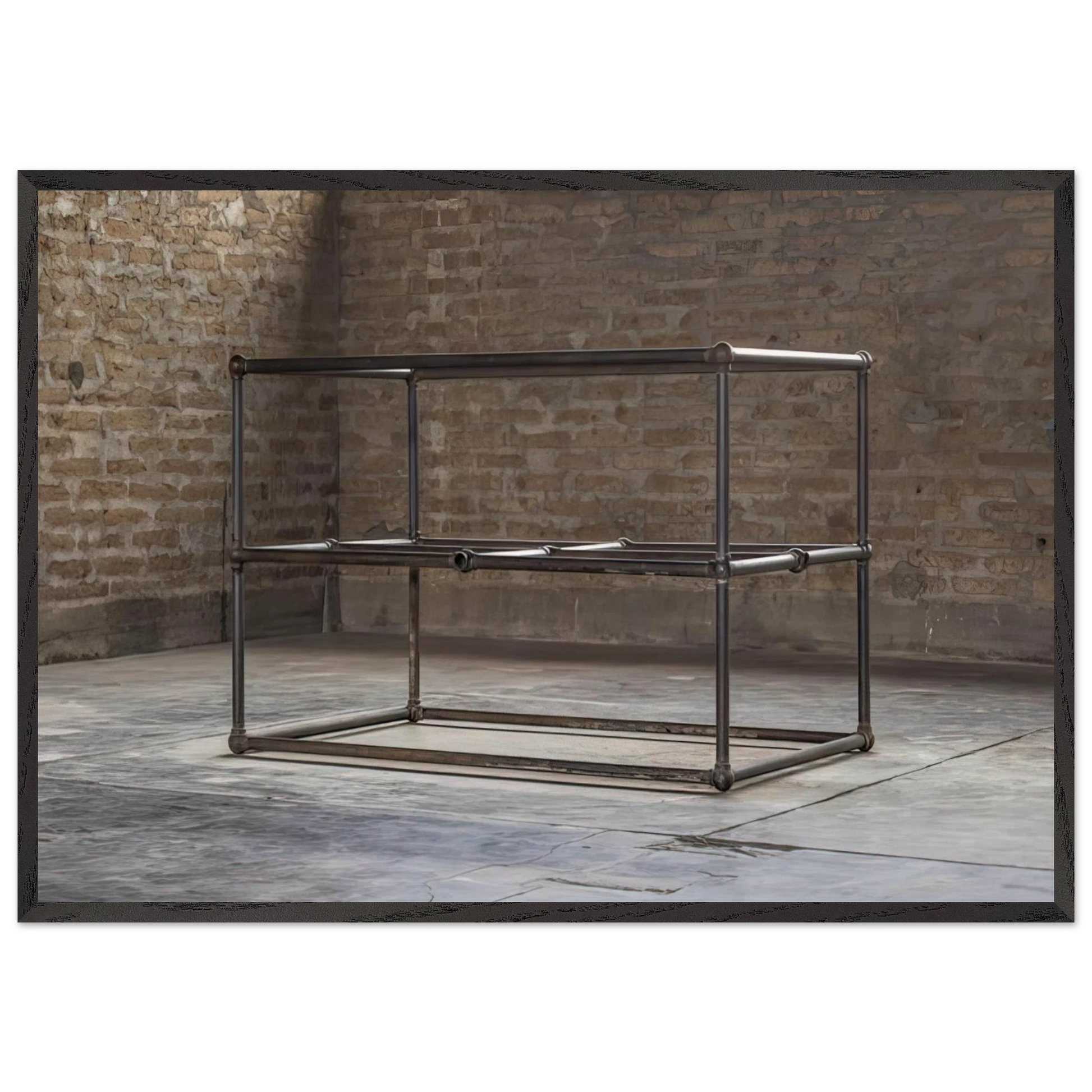 To Dave Shackman - 1964 - Donald Judd 70x100 cm / 28x40 inches Framed Art Print – Black Wooden Frame
