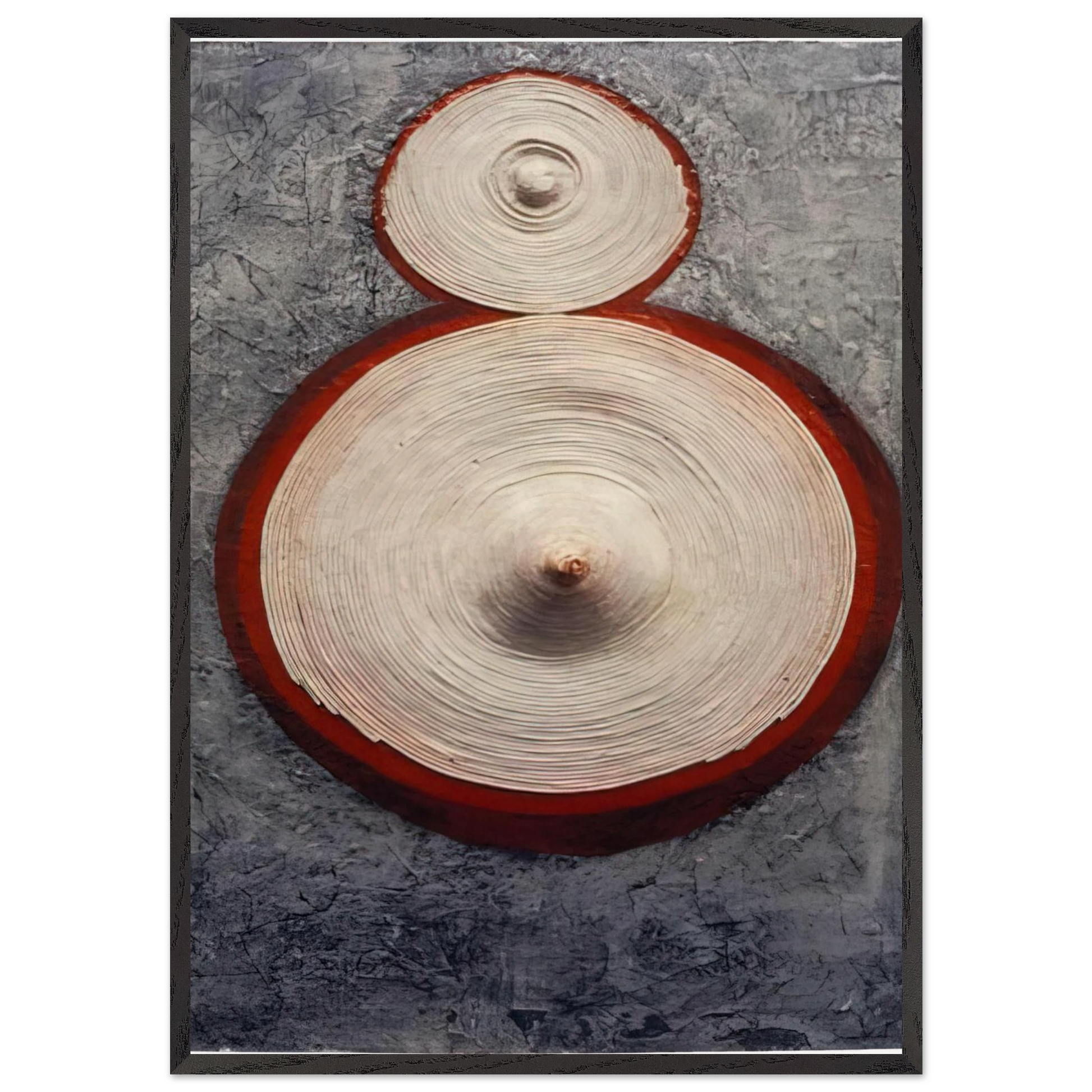 RINGAROUND AROSIE 1965 - Eva Hesse Framed Art Print – Black Wooden Frame - Default Title - -Framed Art Print