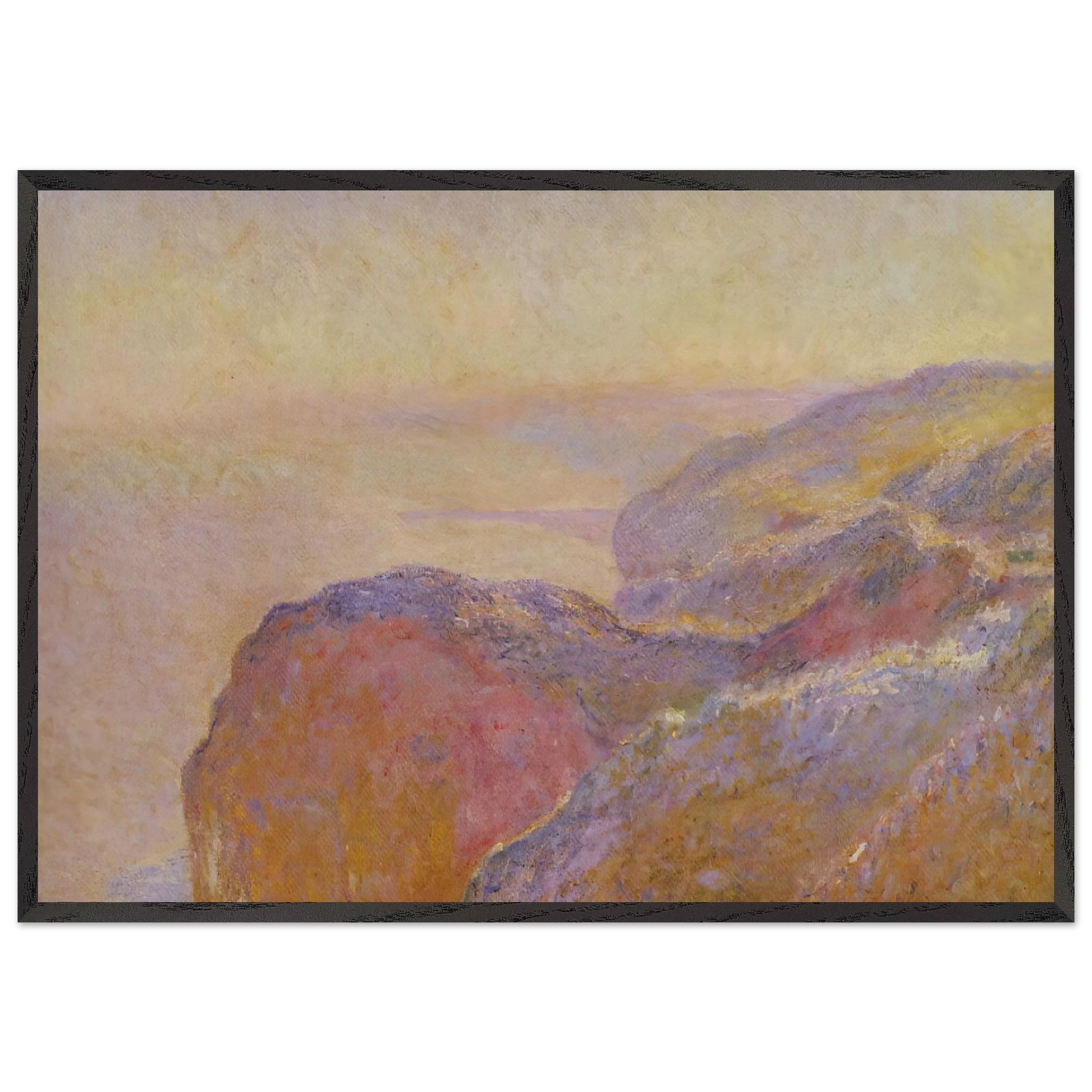 At Val-Saint-Nicolas near Dieppe in the Morning - claude monet Framed Art Print – Black Wooden Frame - Default Title - -Framed Art Print