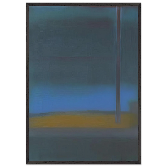 ONE DAY 1976 - Esteban Vicente Framed Art Print – Black Wooden Frame - Default Title - -Framed Art Print