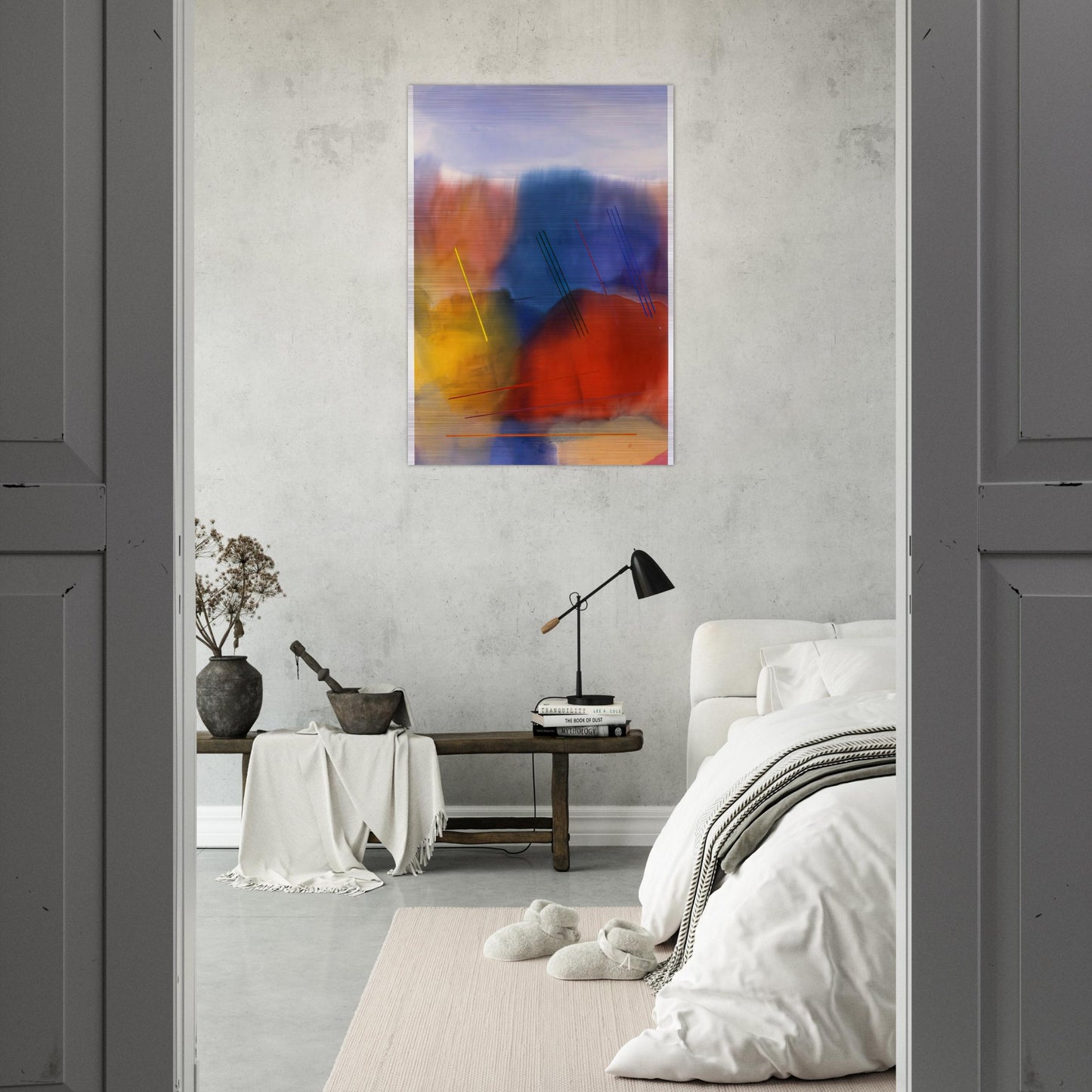 Free Spirit - 1991 - Ronnie Landfield Brushed Aluminum Print - 70x100 cm / 28x40 inches | Ronnie Landfield Aluminum Print | Ronnie Landfield Prints
