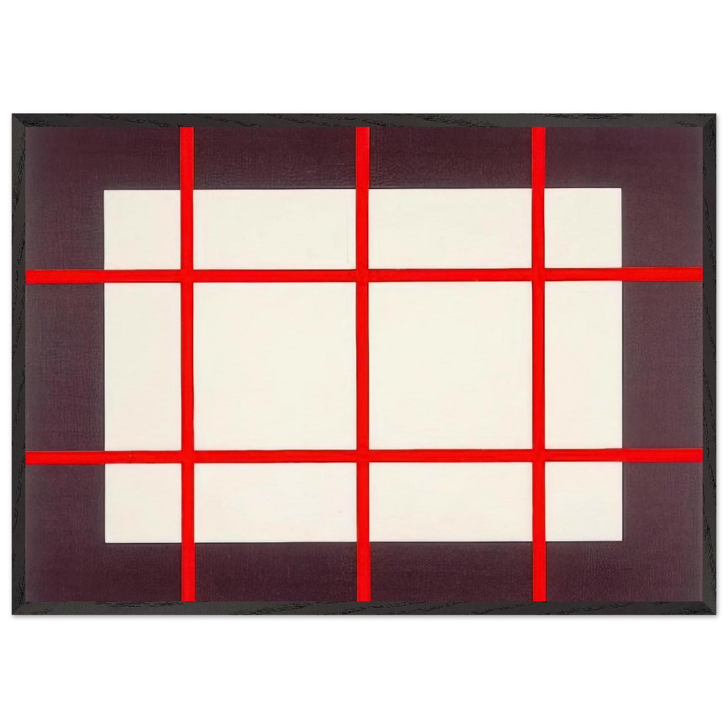 Untitled from Artists Against Torture Portfolio - 1993 - Donald Judd Framed Art Print – Black Wooden Frame - Default Title - -Framed Art Print