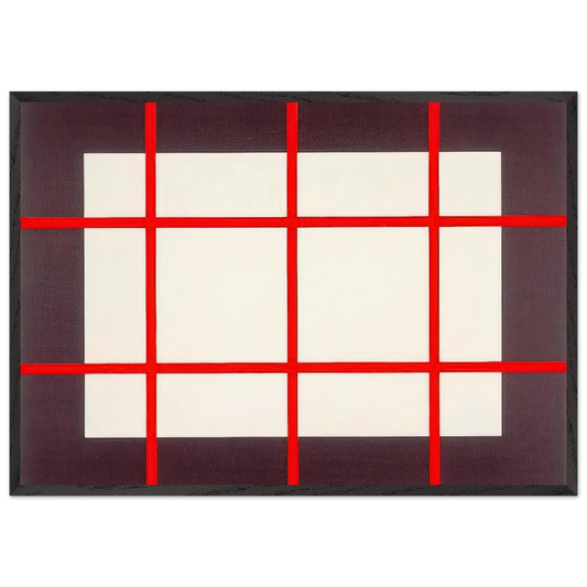 Untitled from Artists Against Torture Portfolio - 1993 - Donald Judd 70x100 cm / 28x40 inches Framed Art Print – Black Wooden Frame