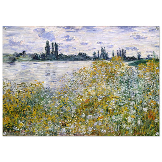 Isle of Flowers on Siene near Vetheuil - claude monet Acrylic Print - 70x100 cm / 28x40″ inches