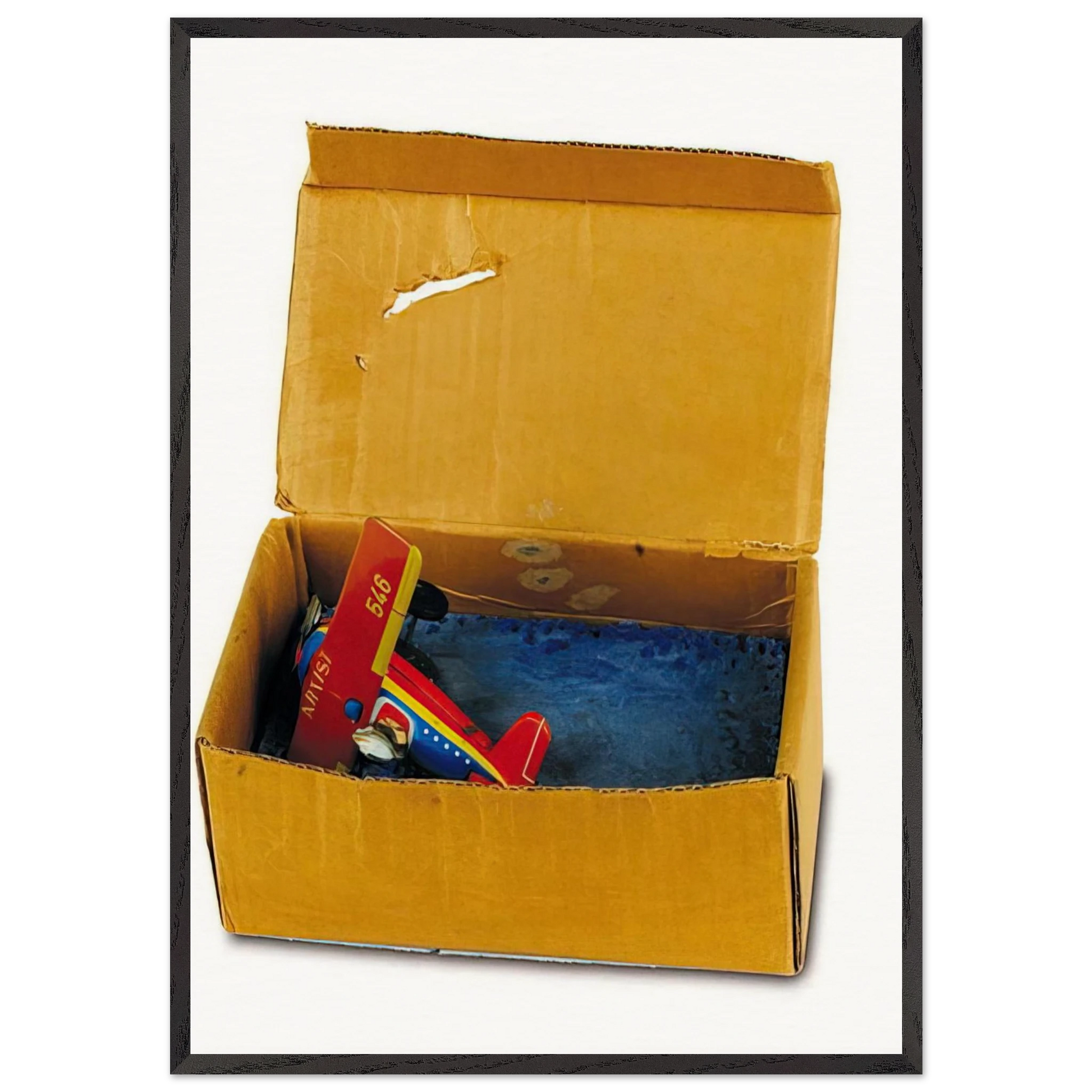 Ins Meer - 1970 - Dieter Roth 70x100 cm / 28x40 inches Framed Art Print – Black Wooden Frame