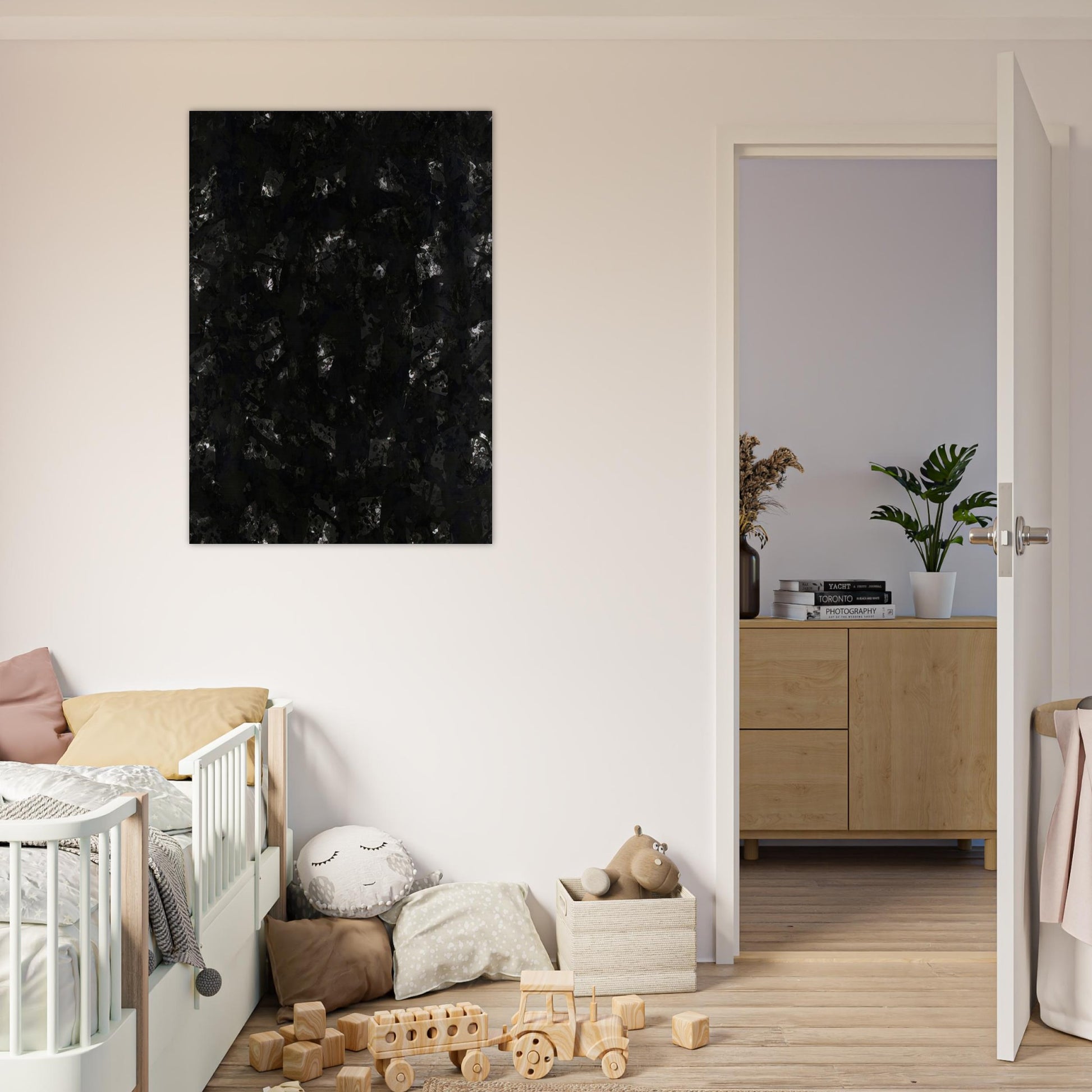 Indigo Wood - Sam Francis Brushed Aluminum Print - 70x100 cm / 28x40 inches | Sam Francis Aluminum Print | Sam Francis Prints