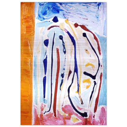 Sky Dance - 1973 - Ronnie Landfield Brushed Aluminum Print - 70x100 cm / 28x40 inches | Ronnie Landfield Aluminum Print | Ronnie Landfield Prints