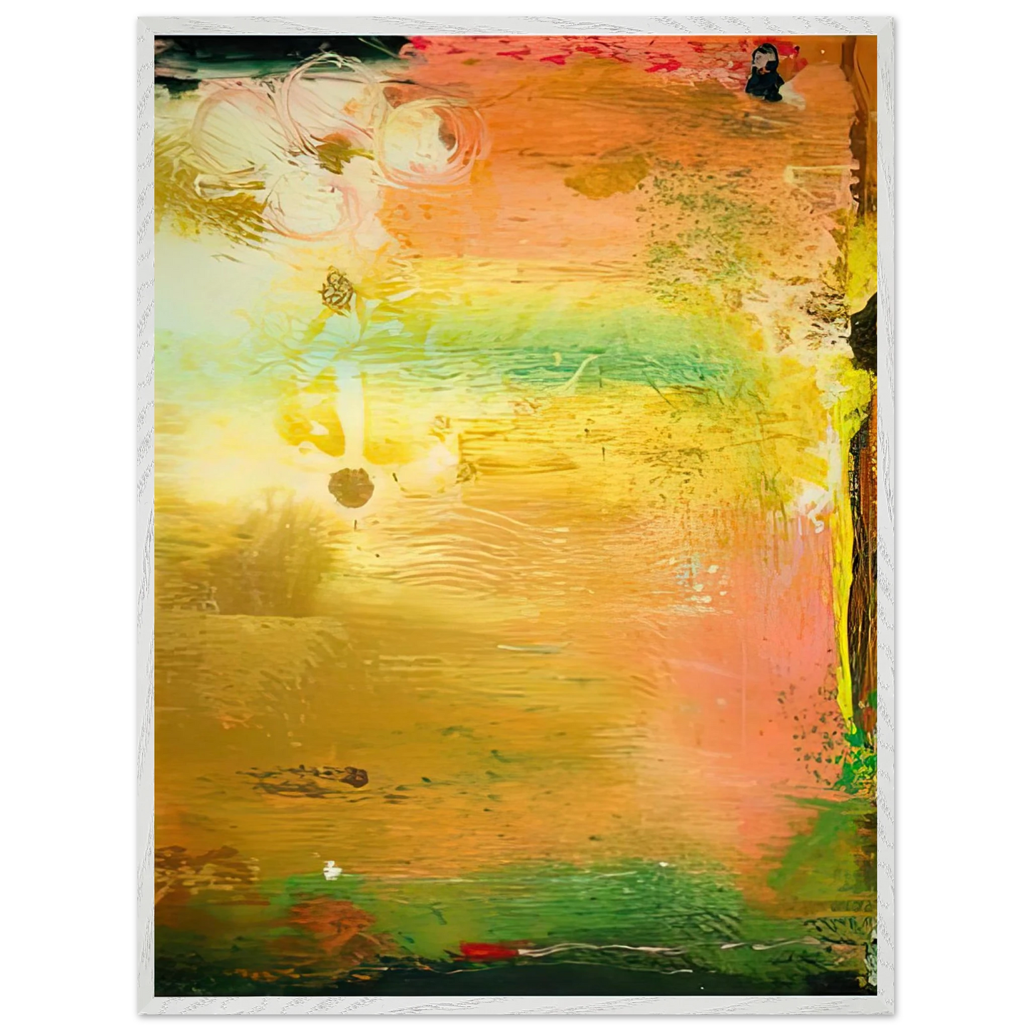 Helen Frankenthaler - Fantasy Garden, 1992- Wall Art - 21x29.7 cm / 8x12" - Premium Wooden Framed Poster With Fine Art Paper - Black frame