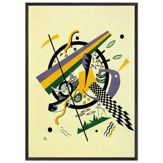 SMALL WORLDS IV 1922 - Wassily Kandinsky 70x100 cm / 28x40 inches Framed Art Print – Black Wooden Frame