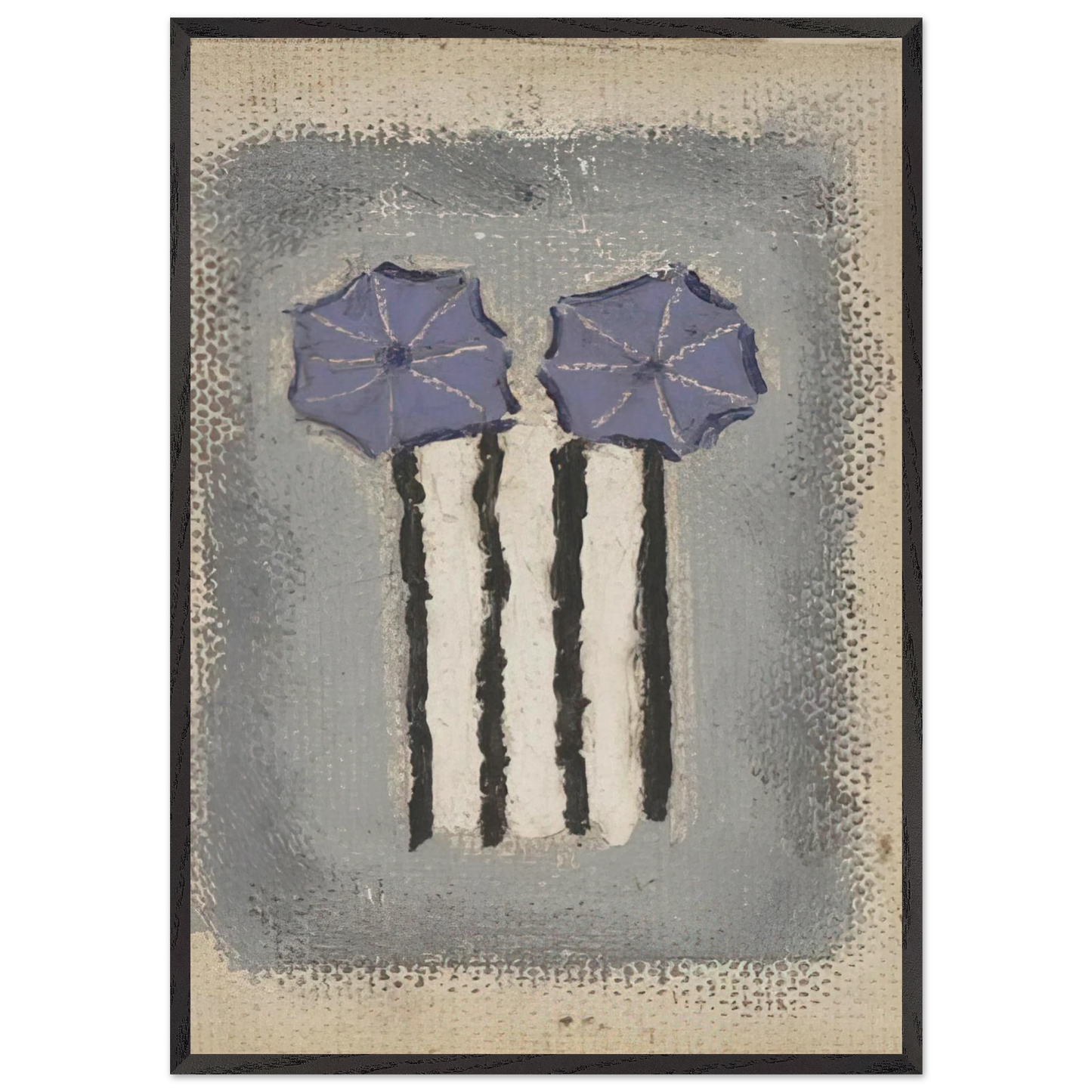 Untitled - 1947 N1 - Forrest Bess Framed Art Print – Black Wooden Frame - Default Title - -Framed Art Print