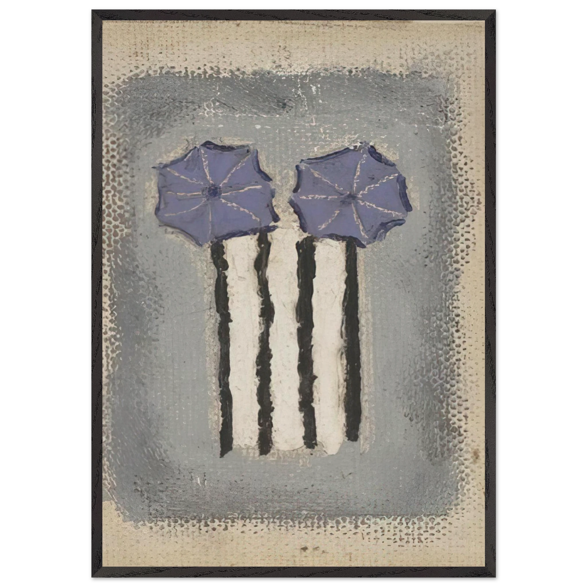 Untitled - 1947 N1 - Forrest Bess Framed Art Print – Black Wooden Frame - Default Title - -Framed Art Print