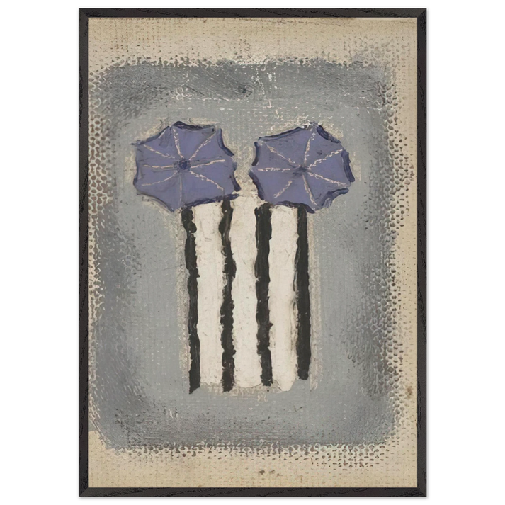 Untitled - 1947 N1 - Forrest Bess 70x100 cm / 28x40 inches Framed Art Print – Black Wooden Frame