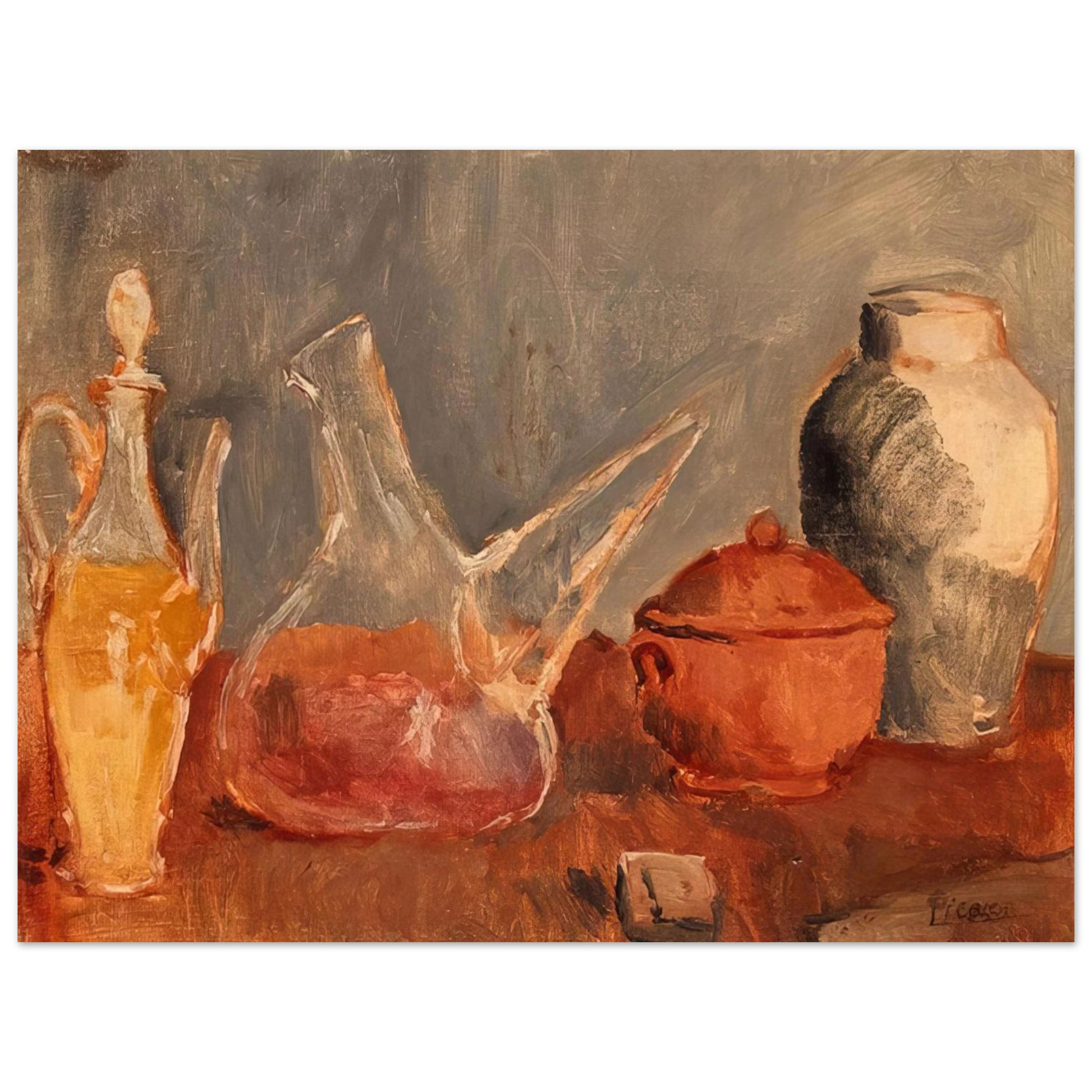 Pablo Picasso - Still life with vases Fine Art Poster - Default Title