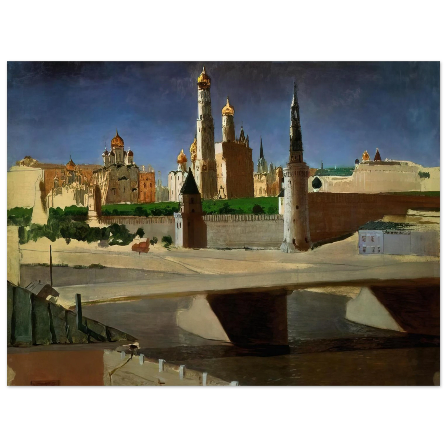 Arkhyp Kuindzhi - View of the Kremlin from the Zamoskvorechye District Fine Art Poster - Default Title