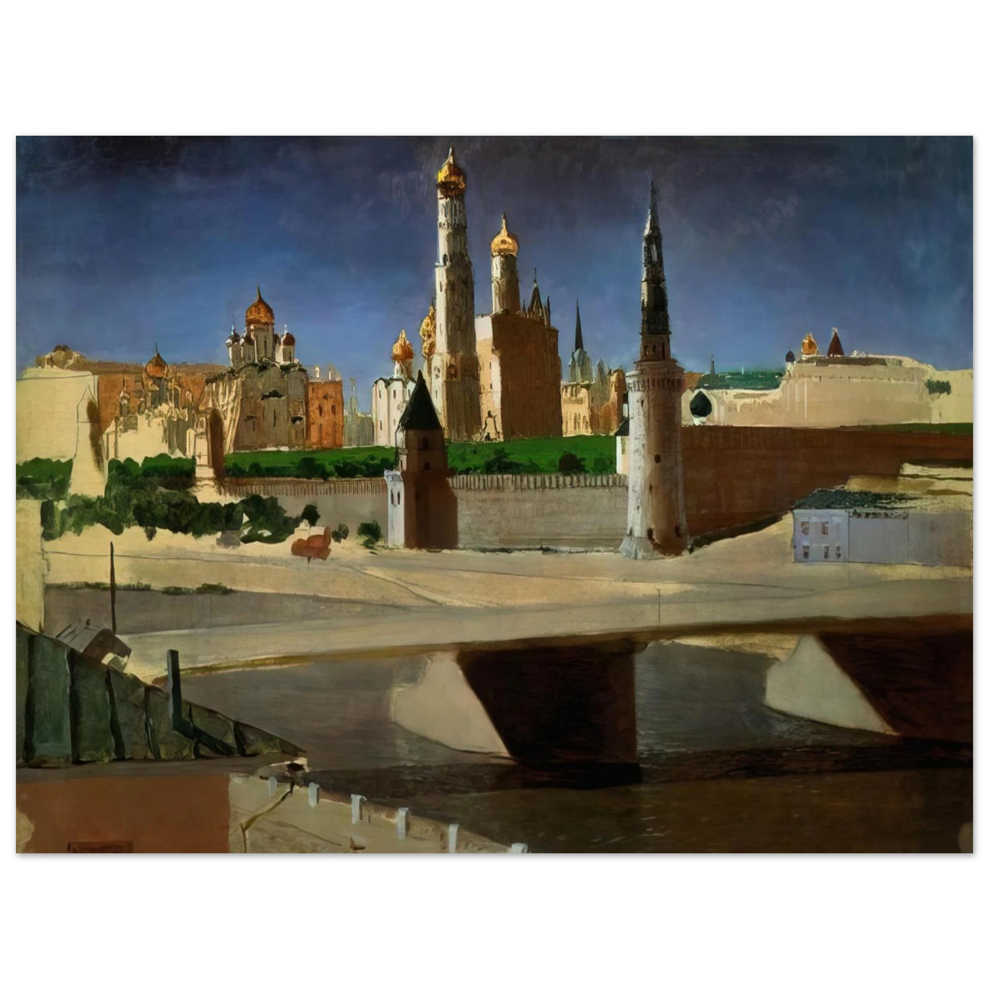 Arkhyp Kuindzhi - View of the Kremlin from the Zamoskvorechye District Fine Art Poster - Default Title