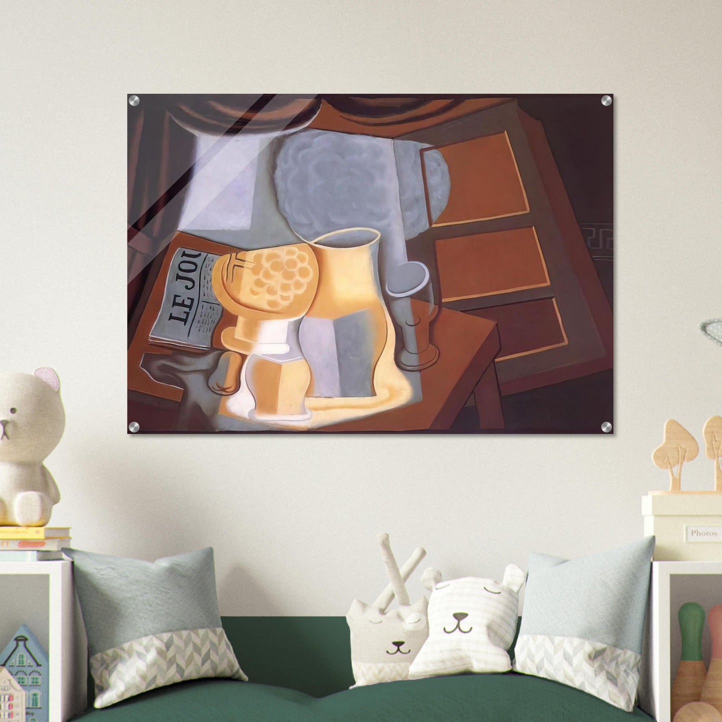 THE TABLE IN FRONT OF THE WINDOW 1921 - Juan Gris Acrylic Print - 70x100 cm / 28x40″ inches | Juan Gris Wall Art | Juan Gris Prints