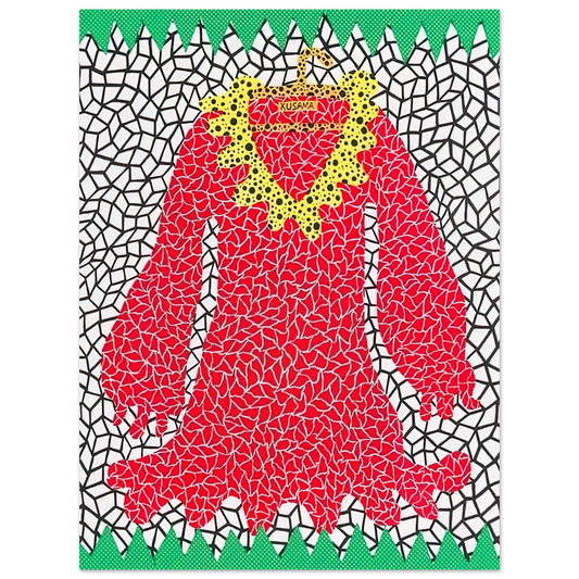 Yayoi Kusama - DRESS 1982 Fine Art Poster - 13x18 cm / 5x7 inches