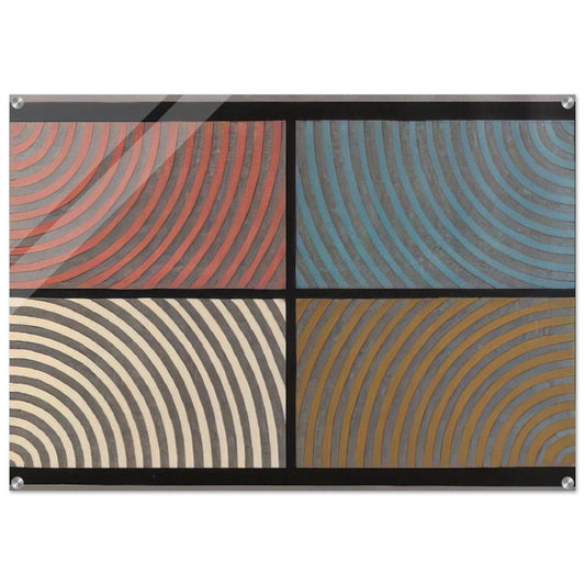 Arcs from Four Corners - Sol LeWitt Acrylic Print - 70x100 cm / 28x40″ inches | Sol LeWitt Wall Art | Sol LeWitt Prints