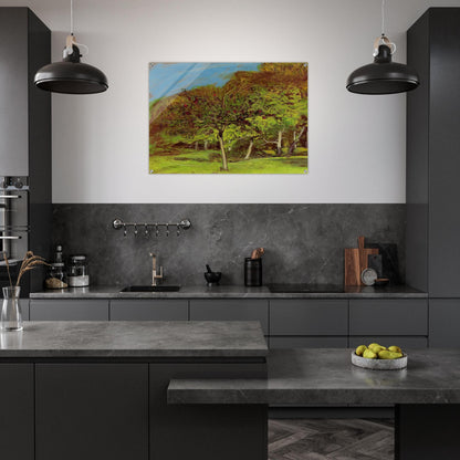 Fruit Trees - claude monet Acrylic Print - 70x100 cm / 28x40″ inches