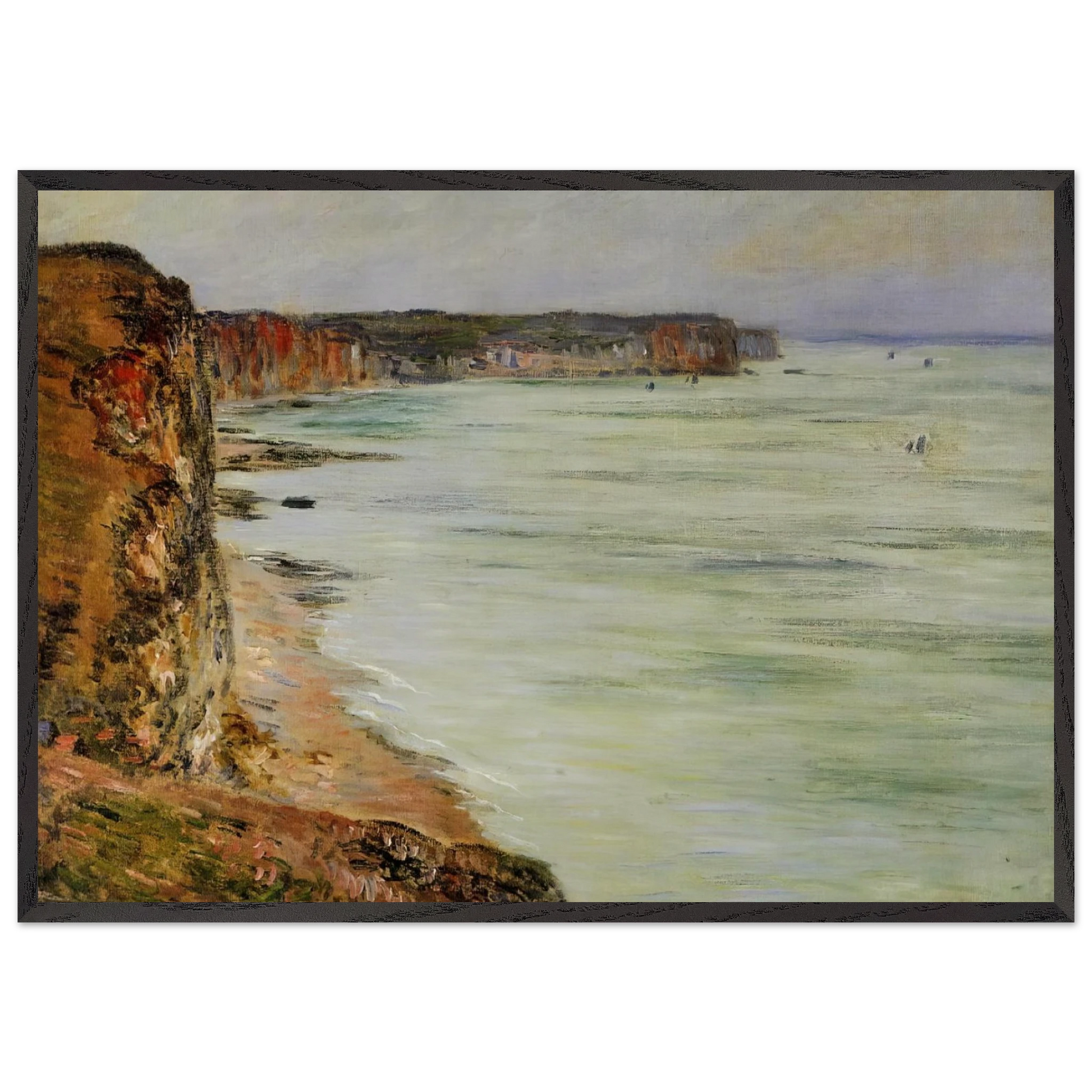 Calm Weather Fecamp - claude monet Framed Art Print – Black Wooden Frame - Default Title - -Framed Art Print