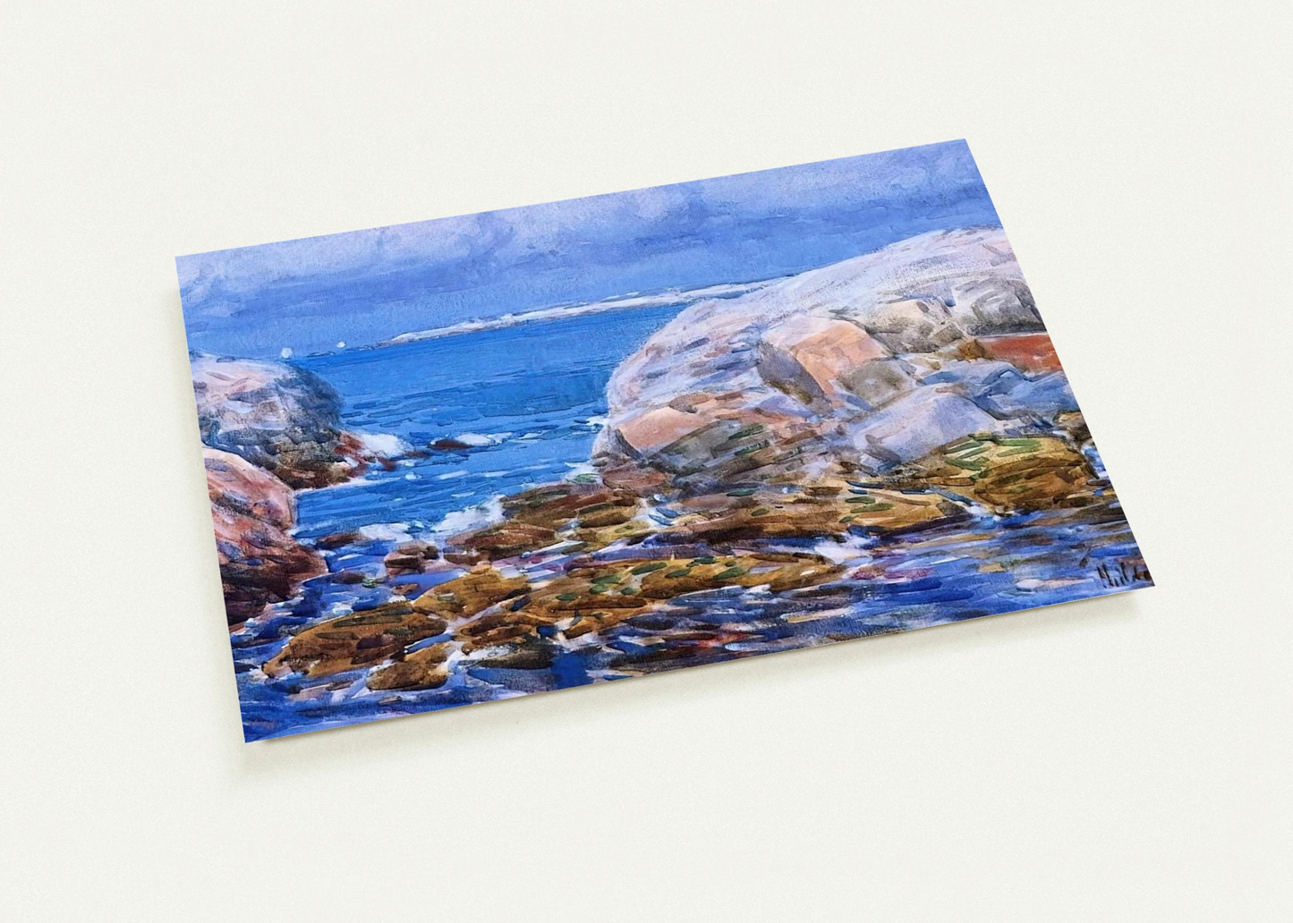 Duck Island, Isles of Shoals By Childe Hassam Pack of 10 Post Cards | Childe Hassam Post Cards | A6 (10.5 x 14.8 cm) - 4.1 x 5.8 inches