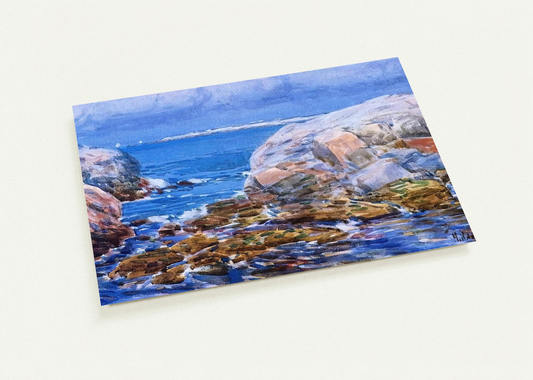 Duck Island, Isles of Shoals By Childe Hassam Pack of 10 Post Cards | Childe Hassam Post Cards | A6 (10.5 x 14.8 cm) - 4.1 x 5.8 inches