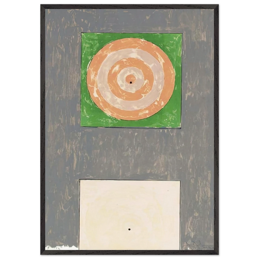 TARGETS ULAE 41 - Jasper Johns Framed Art Print – Black Wooden Frame - Default Title - -Framed Art Print