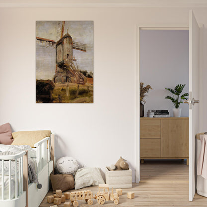 Mill of Heeswijk Sun - Piet Mondrian Brushed Aluminum Print - 70x100 cm / 28x40 inches | Piet Mondrian Aluminum Print | Piet Mondrian Prints