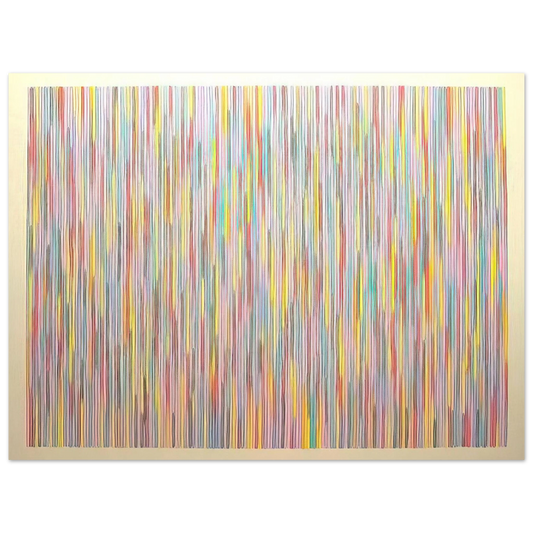 Gene Davis - Fox Gate - 1982 Fine Art Poster - Default Title