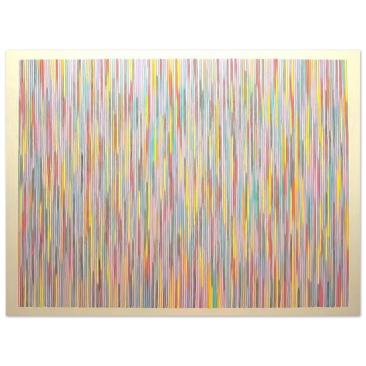 Gene Davis - Fox Gate - 1982  75x100 cm / 30x40inches Fine Art Poster