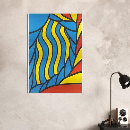 Flying Circus - 1965 - Nicholas Krushenick Brushed Aluminum Print - 70x100 cm / 28x40 inches | Nicholas Krushenick Aluminum Print | Nicholas Krushenick Prints