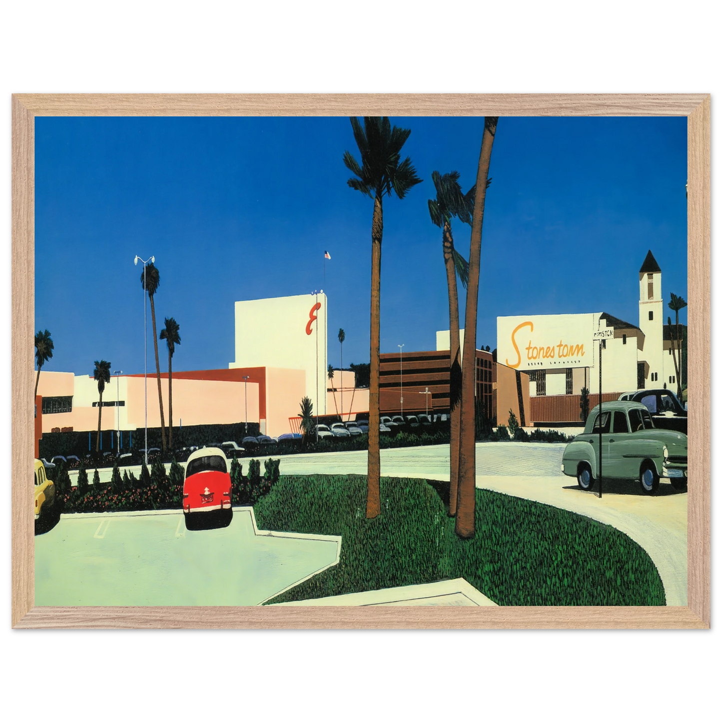 Hiroshi Nagai - In the beginning Stonestown Wall Art - 30x40 cm / 12x16 inches - Premium Wooden Framed Poster With Fine Art Paper - Black frame