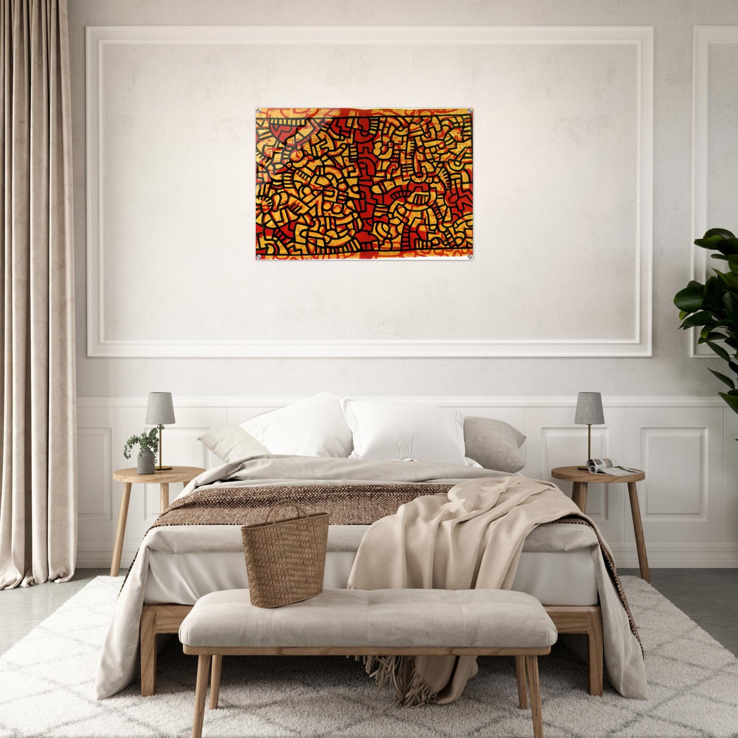 UNTITLED 1979 - Keith Haring Acrylic Print - 70x100 cm / 28x40″ inches | Keith Haring Wall Art | Keith Haring Prints