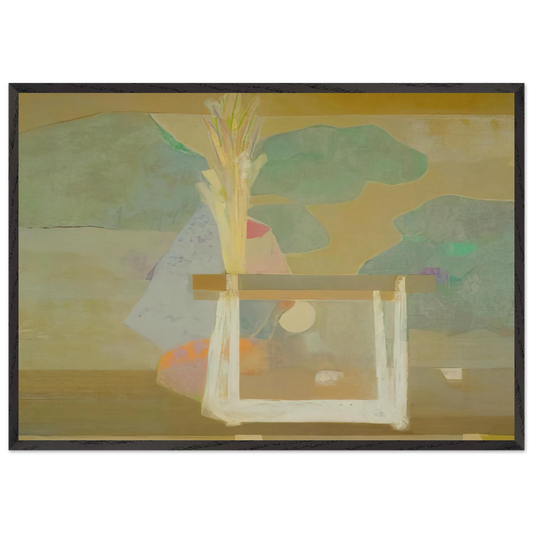 A Well - 1966 - Kenzo Okada Framed Art Print – Black Wooden Frame - Default Title - -Framed Art Print