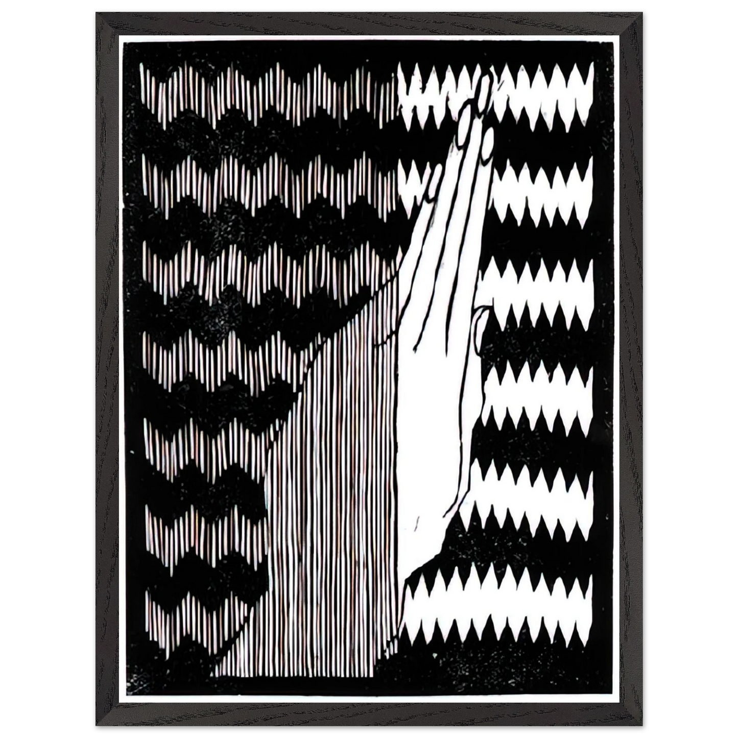 MC Escher - ESCHER (6) Wall Art - 21x29.7 cm / 8x12" - Premium Wooden Framed Poster With Fine Art Paper - Wood frame