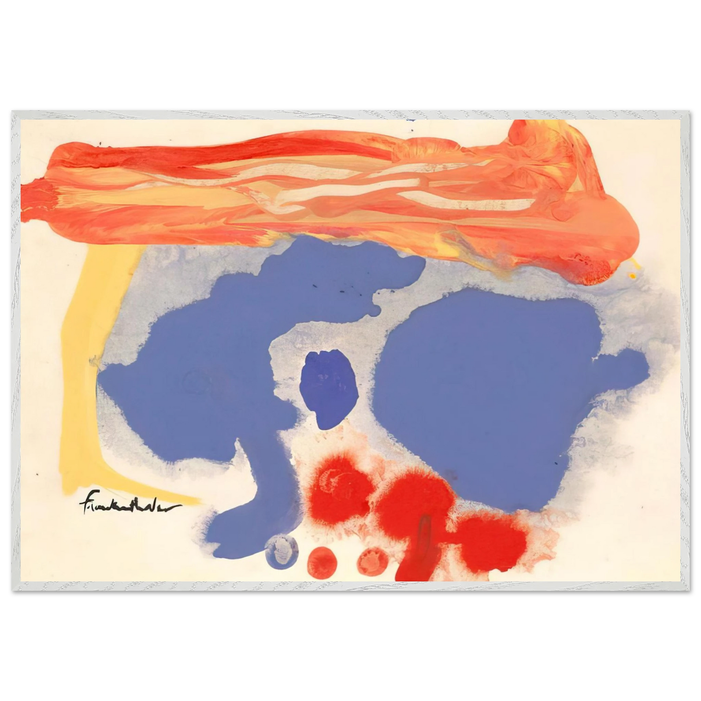 Helen Frankenthaler - Summerscene, Provincetown - 1961 Wall art - 50x70 cm / 20x28 inches - Fine Art Poster - -