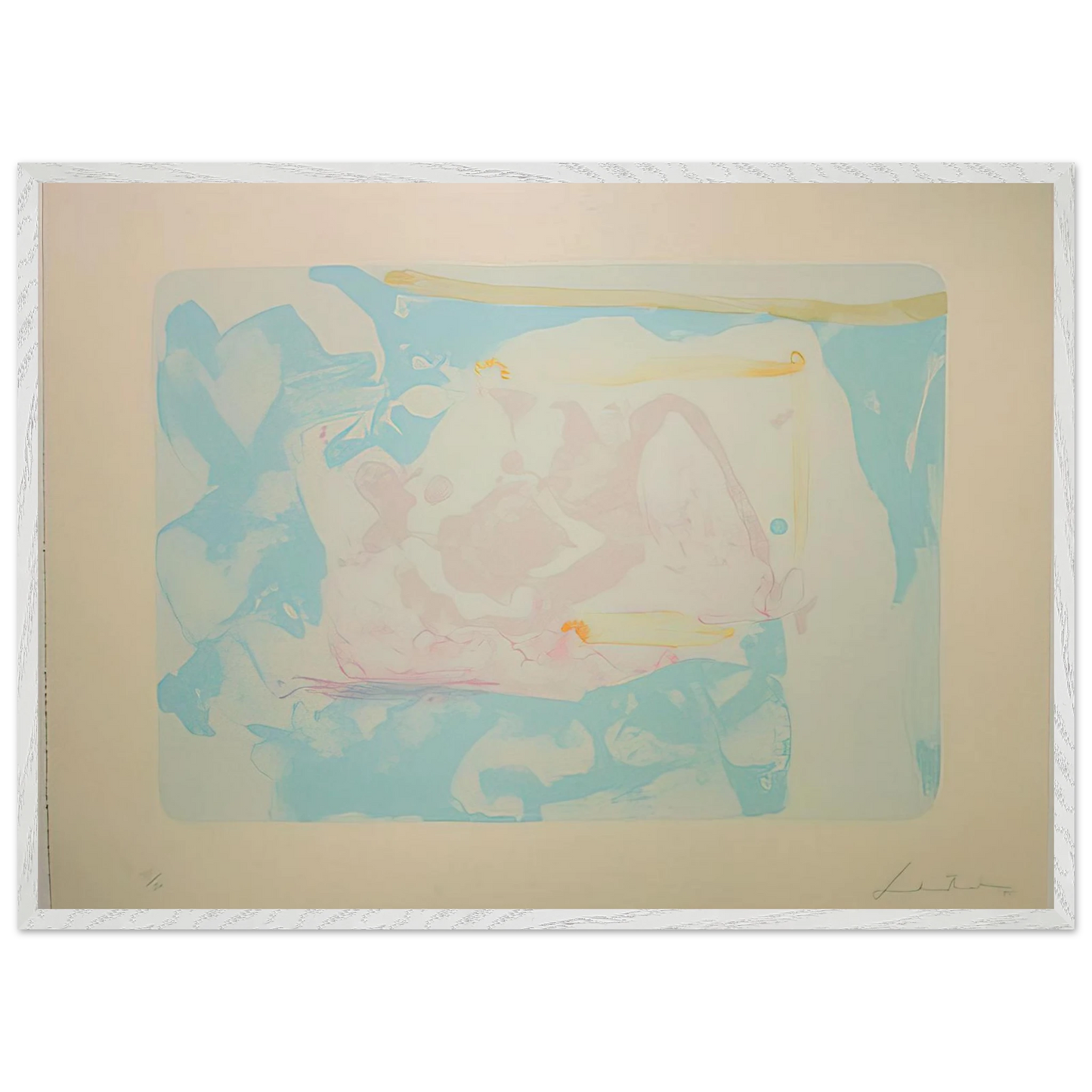 Helen Frankenthaler - Reflections III - 1995 Wall art - 40x50 cm / 16x20 inches - Fine Art Poster - -