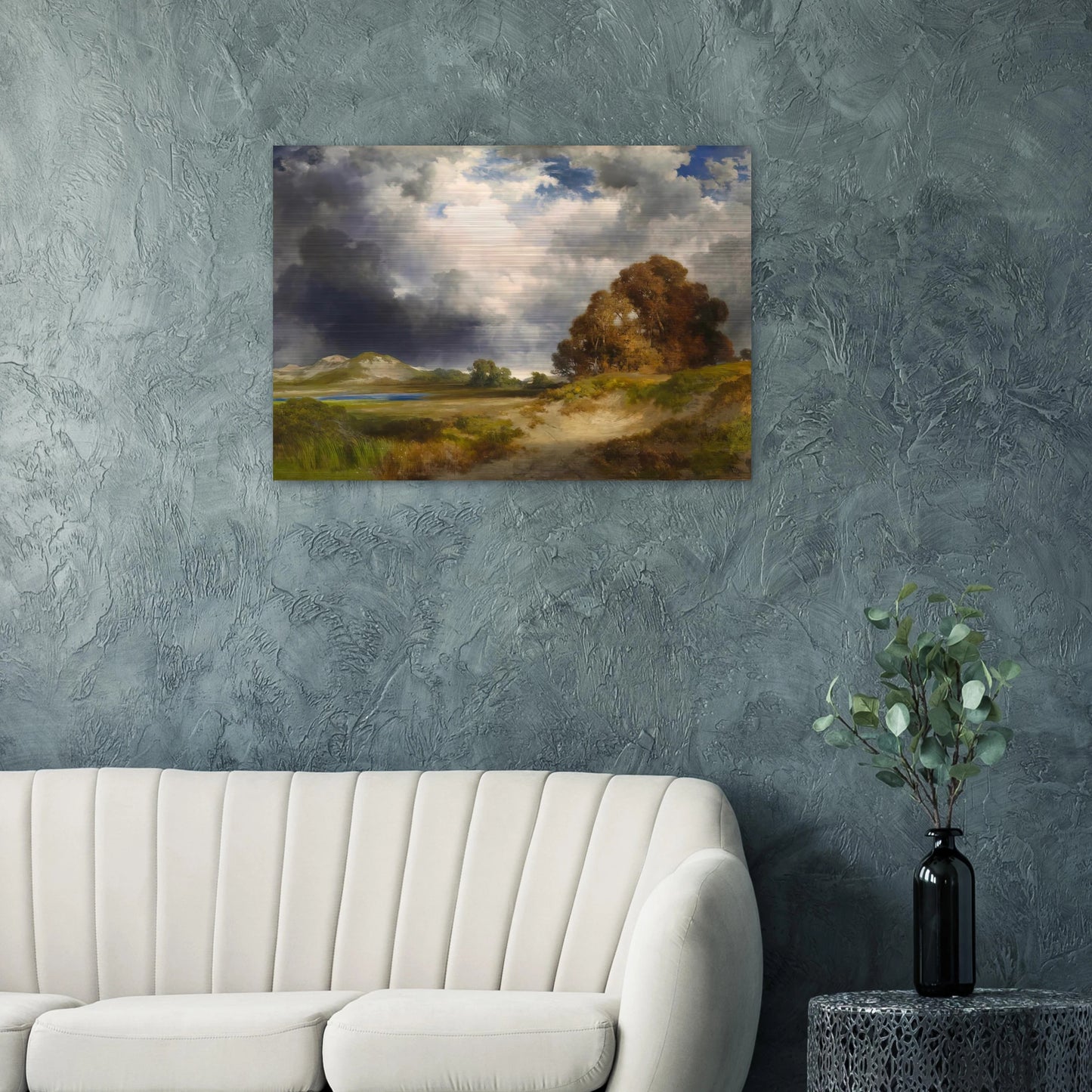 East Hampton - Thomas Moran Brushed Aluminum Print - 70x100 cm / 28x40 inches | Thomas Moran Aluminum Print | Thomas Moran Prints