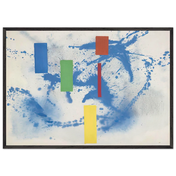 Love Poem - Hans Hofmann 70x100 cm / 28x40 inches Framed Art Print – Black Wooden Frame